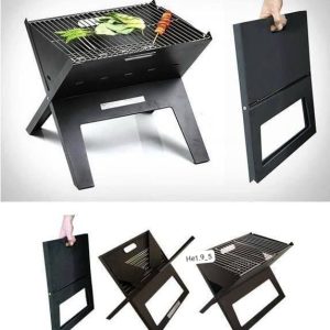 Collapsible free standing BBQ charcoal grill.