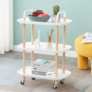 Moveable Nordic Oval Design Household Trolley.