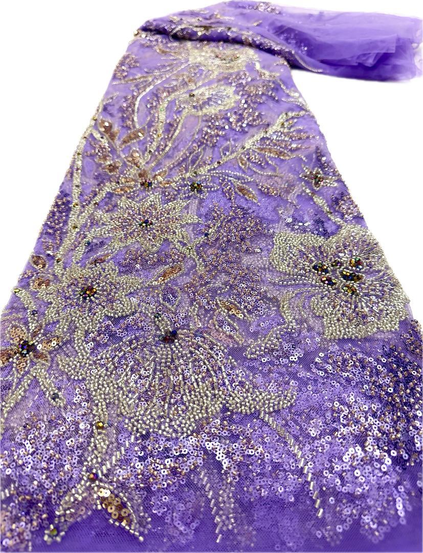 Radiant and beguiling luxury full beaded lace - Image 7