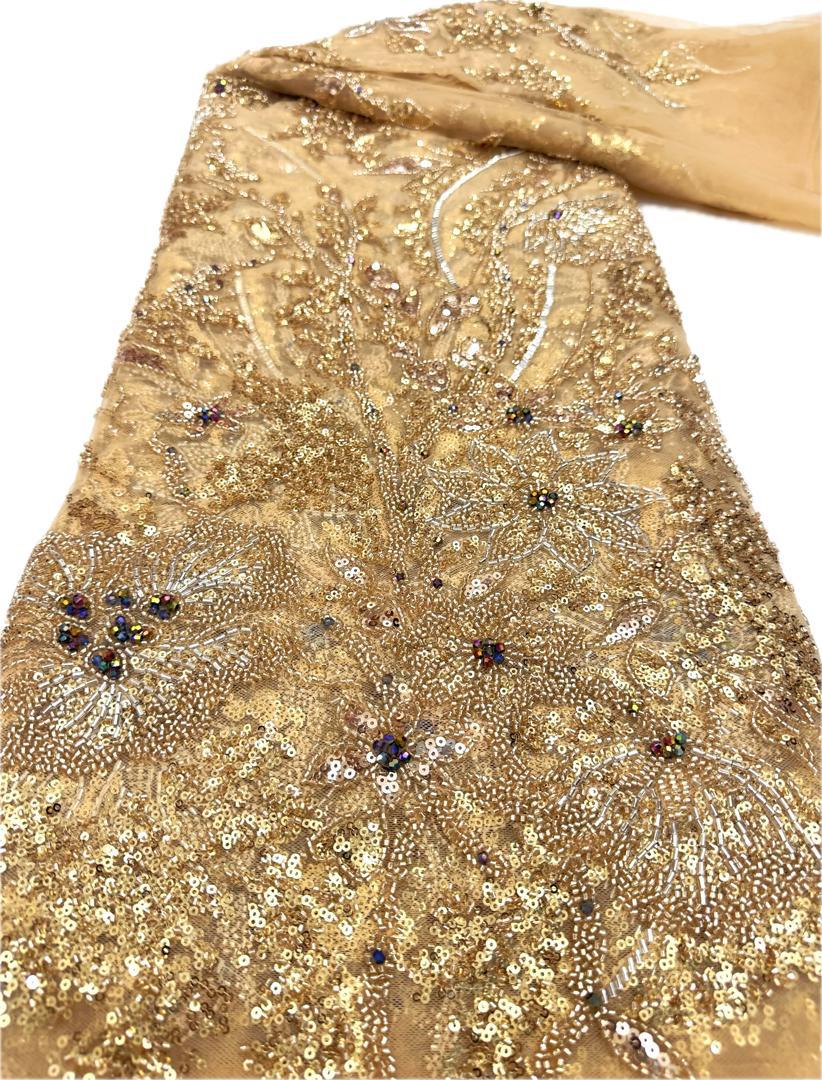 Radiant and beguiling luxury full beaded lace - Image 8