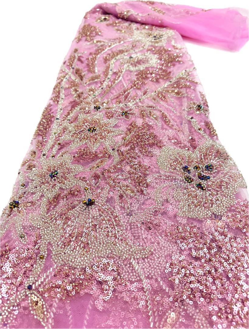 Radiant and beguiling luxury full beaded lace - Image 10