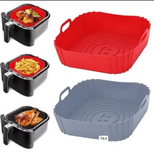 Reusable Airfryer Pan Liner - Silicone Basket.