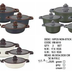 Set of 5 cookware.