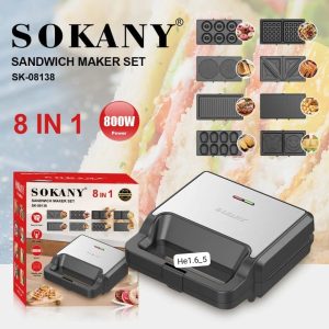 Sokany 8in1 multi-purpose sandwich machine.