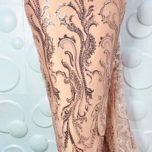 Beaded lace.